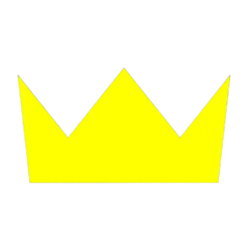a yellow crown