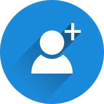 the icon of a person with a cross on it