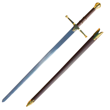 a sword on a white background