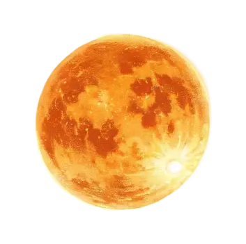 a full moon on a white background