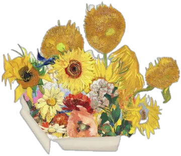 a bouquet of sunflowers and other flowers