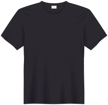 a black t - shirt on a white background