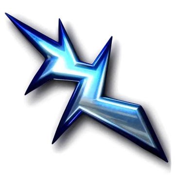 an image of a shiny blue star
