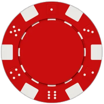 a red poker chip