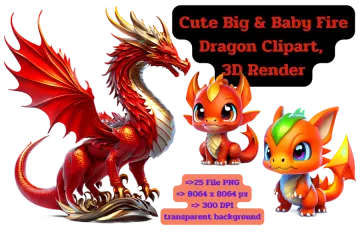 a red dragon and a yellow dragon are shown in this image