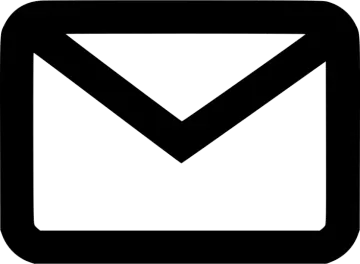 a black and white email icon