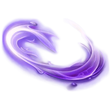 a purple swirl on a white background