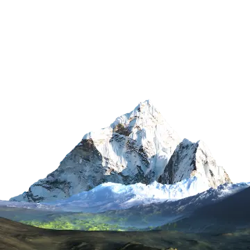 a snow covered mountain peak in the distance