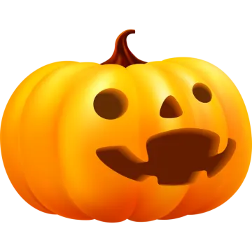 an orange pumpkin with a smiling face