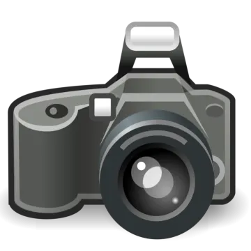 a camera with a lens