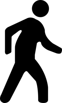 a black and white silhouette of a person