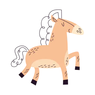 how to draw a horse step by step