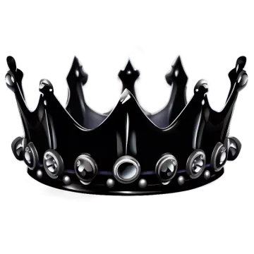 a black crown on a white background
