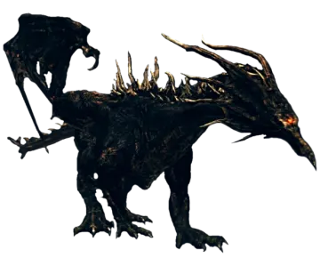 an image of a dragon with spikes on its head