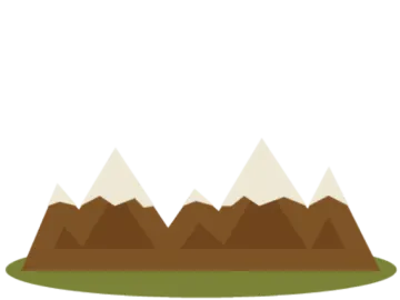 three pyramids with a white background