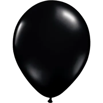 a black balloon on white background