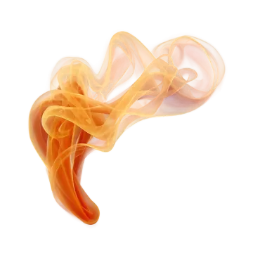 orange smoke on white background