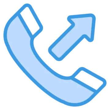 a phone icon with an arrow pointing up