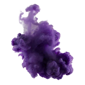 purple smoke on a white background