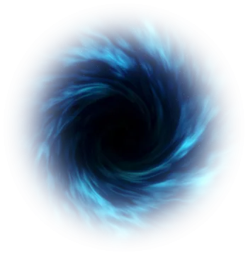 a blue vortex on a white background