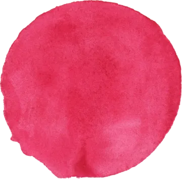 a red circle painted with watercolor