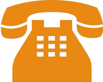 an orange phone icon