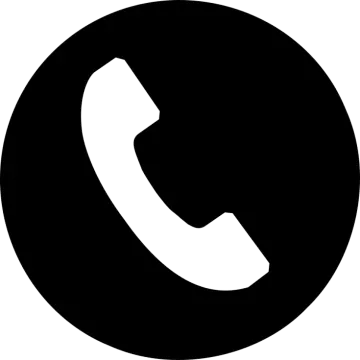 a black and white phone icon
