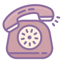 a purple phone with a white background
