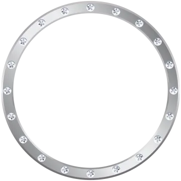 a circle with diamonds on it