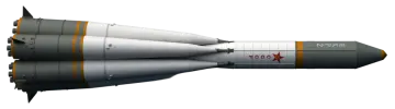 an illustration of a missile on a white background