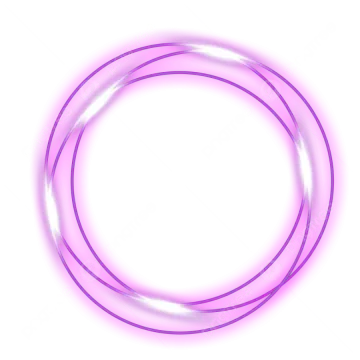 a pink ring on a white background