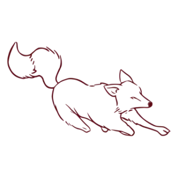 a drawing of a dog running