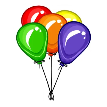 a bunch of colorful balloons