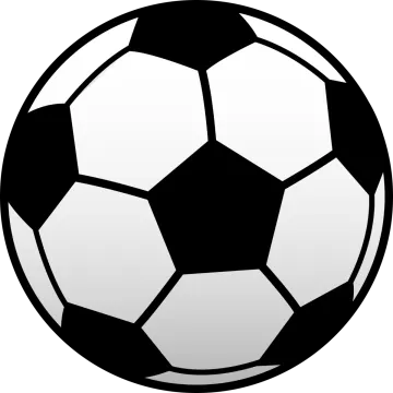 a soccer ball on a white background