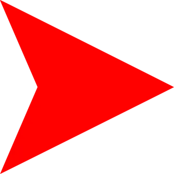 a red triangle on a white background