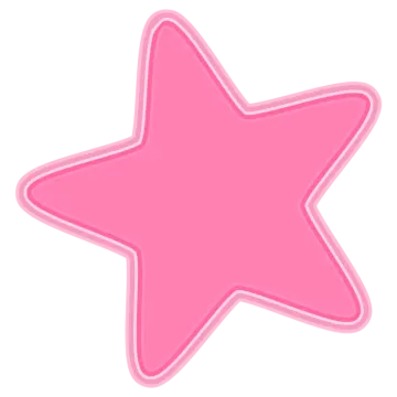 a pink star shaped object