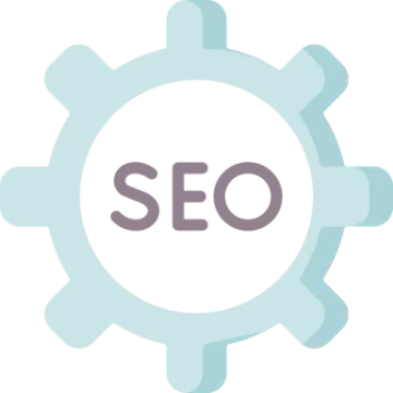 the word seo on top of a gear wheel