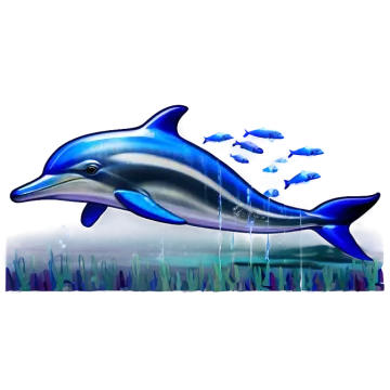 a dolphin jumping out of the water