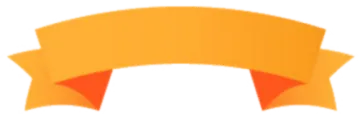a yellow ribbon on a white background
