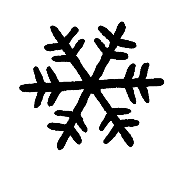 a black and white image of snowfl