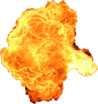 an image of fire on a white background