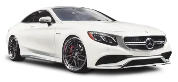 a white mercedes s - class coupe