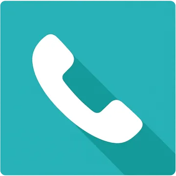 a phone icon with a long shadow