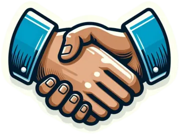 two hands shaking over each other hands