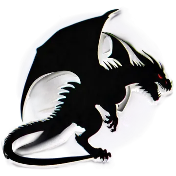 a shadow of a dragon