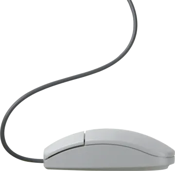 a computer mouse on a white background