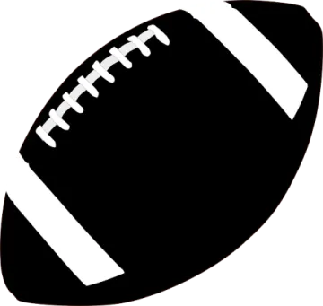 a black and white football ball