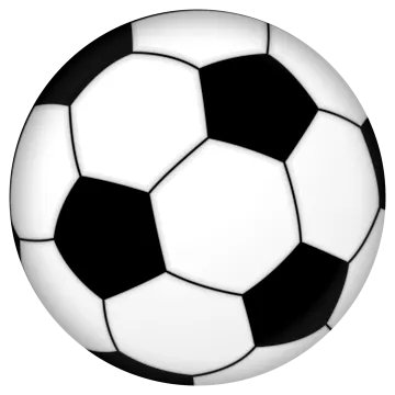 a soccer ball on a white background