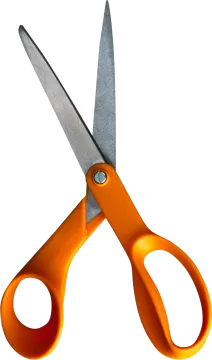 a pair of scissors on a white background
