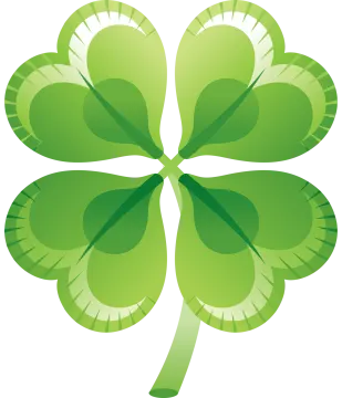 a four leaf clover on a white background